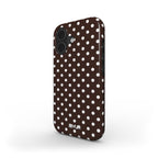 Dark Chocolate Dots | Saugus MagSafe Telefono Dėklas Podbase