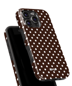 Dark Chocolate Dots | Saugus MagSafe Telefono Dėklas Podbase