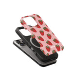 Strawberries | Saugus MagSafe Telefono Dėklas Podbase