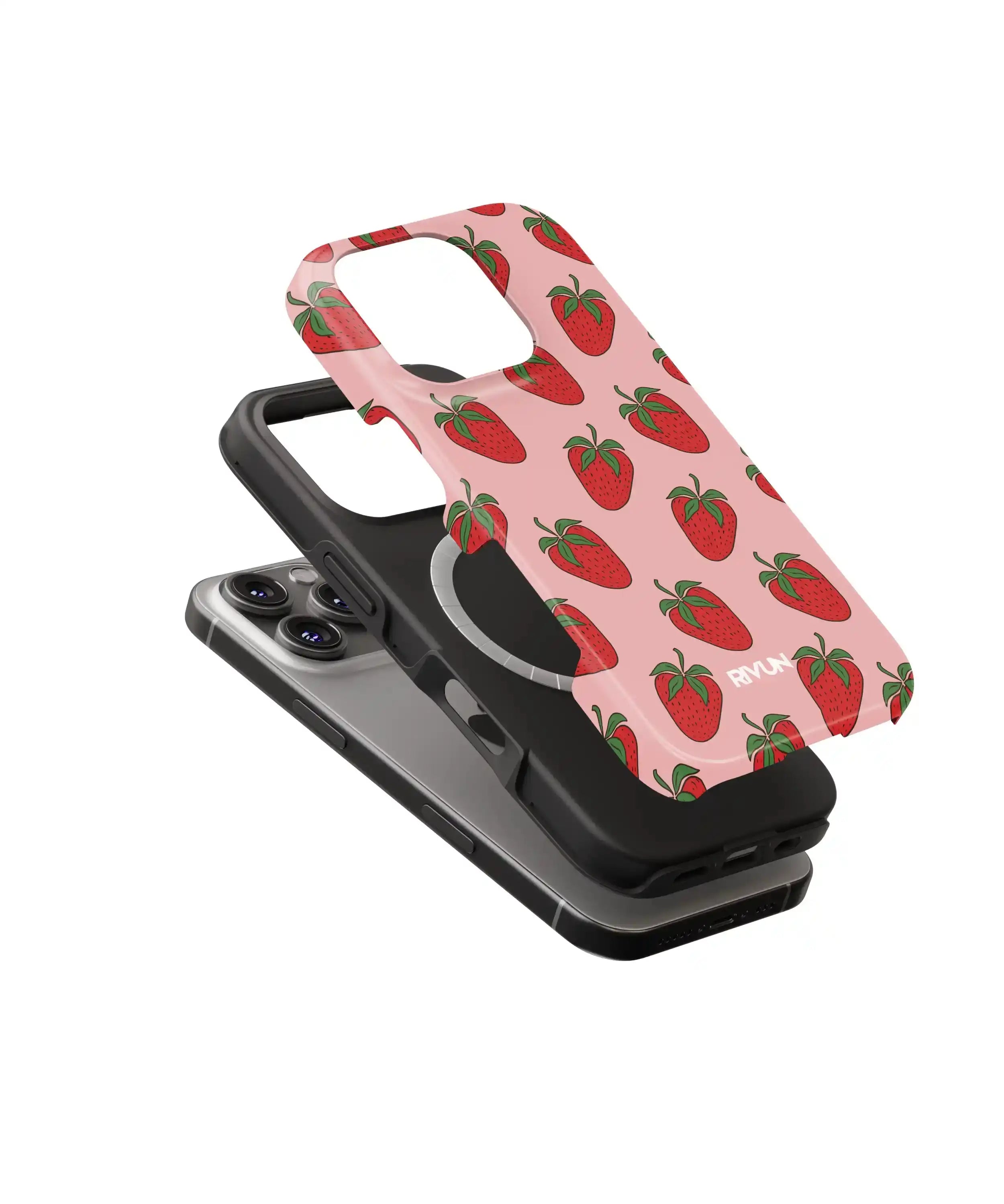 Strawberries | Saugus MagSafe Telefono Dėklas Podbase